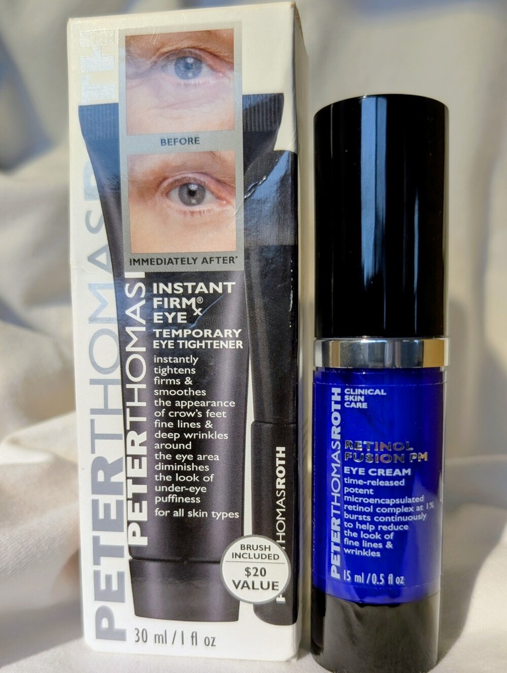 ❤️ Instant Eye Firmx W/Brush & Retinol Fusion PM ❤️ Peter Thomas Roth PTR